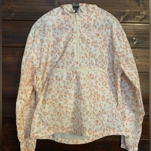 Windbreaker Leopard Print 1/2 zip